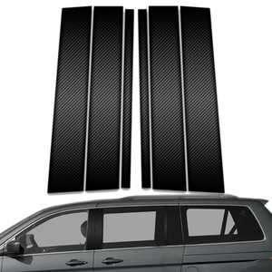 6pc Carbon Fiber Pillar Post Covers for 2005-2010 Honda Odyssey