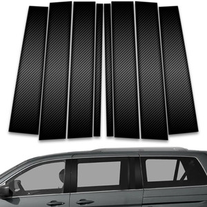 8pc Carbon Fiber Pillar Post Covers for 2005-2010 Honda Odyssey