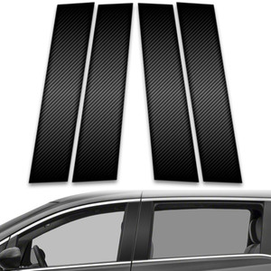 4pc Carbon Fiber Pillar Post Covers for 2011-2017 Honda Odyssey