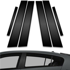 6pc Carbon Fiber Pillar Post Covers for 2010-2014 Honda Insight