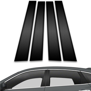 4pc Carbon Fiber Pillar Post Covers for 2010-2015 Honda Crosstour
