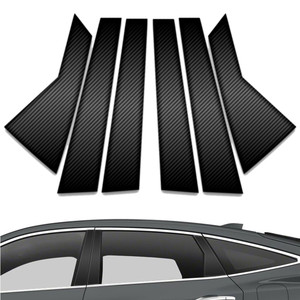 6pc Carbon Fiber Pillar Post Covers for 2010-2015 Honda Crosstour
