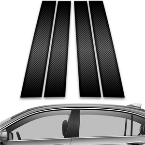 4pc Carbon Fiber Pillar Post Covers for 2013-2017 Honda Accord 4dr