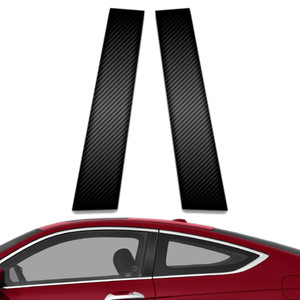 2pc Carbon Fiber Pillar Post Covers for 2013-2017 Honda Accord 2dr