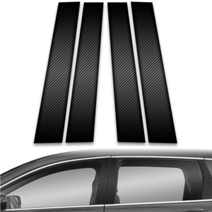 4pc Carbon Fiber Pillar Post Covers for 2017-2023 Honda CR-V
