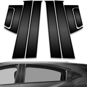 8pc Carbon Fiber Pillar Post Covers for 2016-2023 Honda HR-V