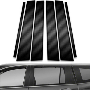 6pc Carbon Fiber Pillar Post Covers for 2016-2023 Honda Pilot