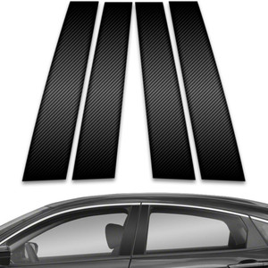 4pc Carbon Fiber Pillar Post Covers for 2016-2023 Honda Civic