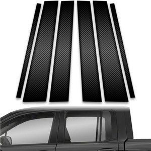 6pc Carbon Fiber Pillar Post Covers for 2017-2023 Honda Ridgeline