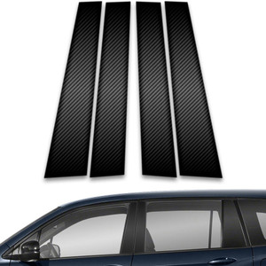 4pc Carbon Fiber Pillar Post Covers for 2019-2023 Honda Passport