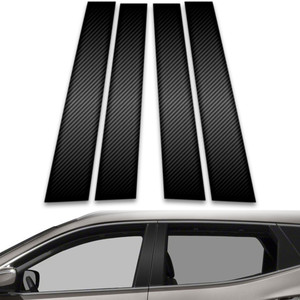 4pc Carbon Fiber Pillar Post Covers for 2013-2018 Hyundai Santa Fe Sport