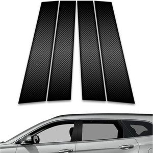 4pc Carbon Fiber Pillar Post Covers for 2013-2018 Hyundai Santa Fe GLS
