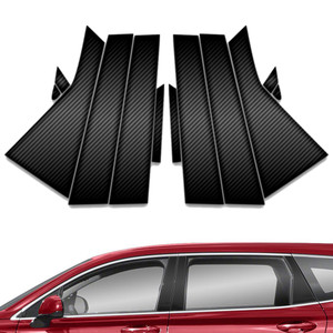 12pc Carbon Fiber Pillar Post Covers for 2019-2023 Hyundai Santa Fe