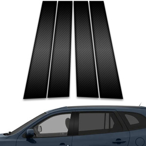 4pc Carbon Fiber Pillar Post Covers for 2006-2012 Hyundai Santa Fe