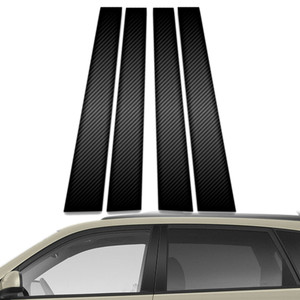 4pc Carbon Fiber Pillar Post Covers for 2004-2009 Hyundai Tucson