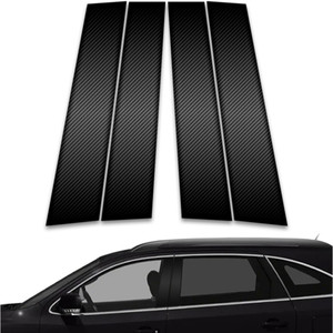 4pc Carbon Fiber Pillar Post Covers for 2007-2012 Hyundai Veracruz