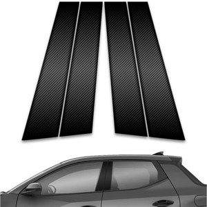 4pc Carbon Fiber Pillar Post Covers for 2022-2023 Hyundai Santa Cruz