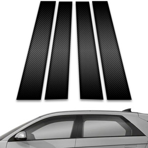4pc Carbon Fiber Pillar Post Covers for 2022-2023 Hyundai Ioniq 5