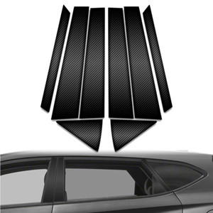8pc Carbon Fiber Pillar Post Covers for 2016-2021 Hyundai Tucson