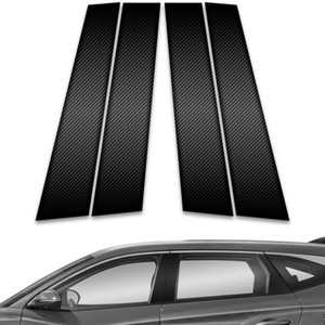 4pc Carbon Fiber Pillar Post Covers for 2022-2023 Hyundai Tucson