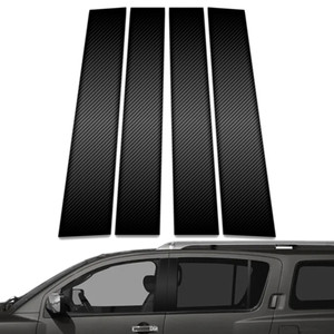 4pc Carbon Fiber Pillar Post Covers for 2003-2010 Infiniti QX56