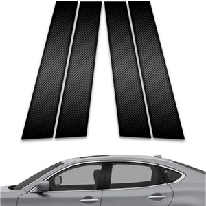 4pc Carbon Fiber Pillar Post Covers for 2011-2023 Infiniti M37