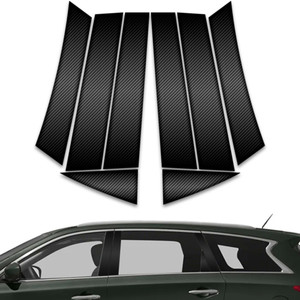 8pc Carbon Fiber Pillar Post Covers for 2013-2023 Infiniti JX Series