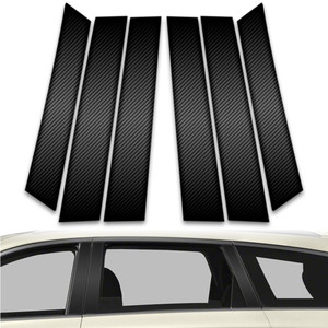 6pc Carbon Fiber Pillar Post Covers for 2013-2023 Infiniti QX60