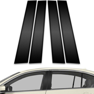 4pc Carbon Fiber Pillar Post Covers for 2007-2015 Infiniti Q40