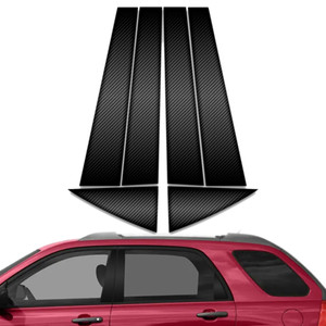 6pc Carbon Fiber Pillar Post Covers for 2004-2010 Kia Sportage