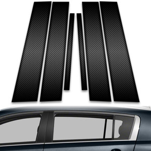 6pc Carbon Fiber Pillar Post Covers for 2011-2016 Kia Sportage