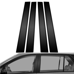 4pc Carbon Fiber Pillar Post Covers for 2007-2017 Kia Rondo
