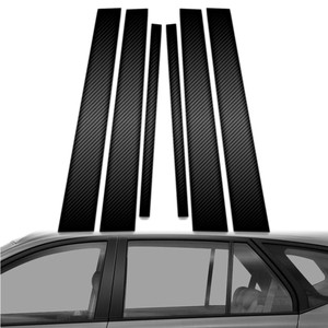 6pc Carbon Fiber Pillar Post Covers for 2007-2017 Kia Rondo