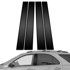 4pc Carbon Fiber Pillar Post Covers for 2003-2010 Kia Sorento