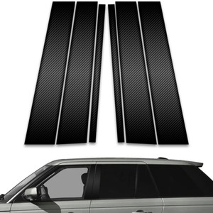 6pc Carbon Fiber Pillar Post Covers for 2004-2013 Land Rover Range Rover Sport
