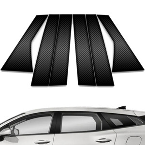 6pc Carbon Fiber Pillar Post Covers for 2023 Kia Sportage