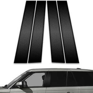 4pc Carbon Fiber Pillar Post Covers for 2004-2013 Land Rover Range Rover Sport