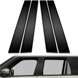 4pc Carbon Fiber Pillar Post Covers for 2013-2023 Land Rover Range Rover