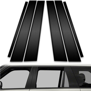6pc Carbon Fiber Pillar Post Covers for 2013-2023 Land Rover Range Rover