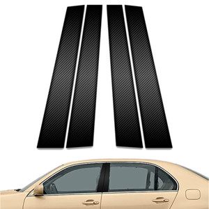 4pc Carbon Fiber Pillar Post Covers for 2001-2006 Lexus LS430