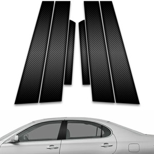 6pc Carbon Fiber Pillar Post Covers for 2003-2006 Lexus ES300