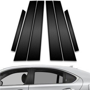 6pc Carbon Fiber Pillar Post Covers for 2007-2017 Lexus LS460