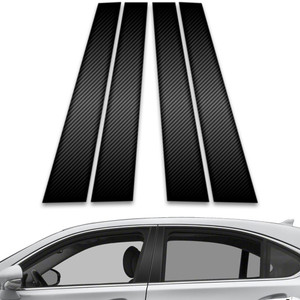 4pc Carbon Fiber Pillar Post Covers for 2007-2017 Lexus LS460