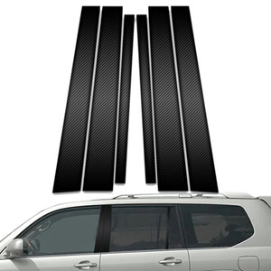 6pc Carbon Fiber Pillar Post Covers for 2002-2009 Lexus GX470