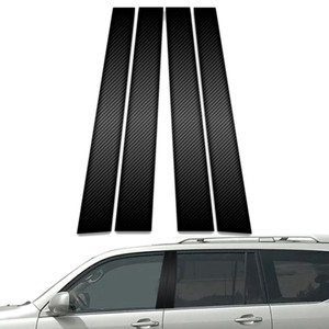 4pc Carbon Fiber Pillar Post Covers for 2002-2009 Lexus GX470