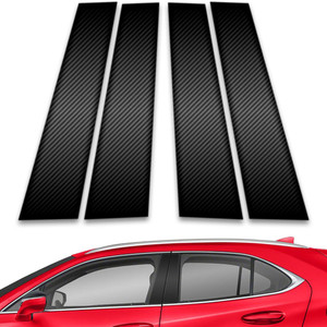 4pc Carbon Fiber Pillar Post Covers for 2019-2023 Lexus UX Series