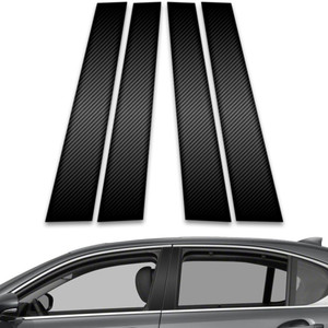 4pc Carbon Fiber Pillar Post Covers for 2012-2023 Lexus GS Series