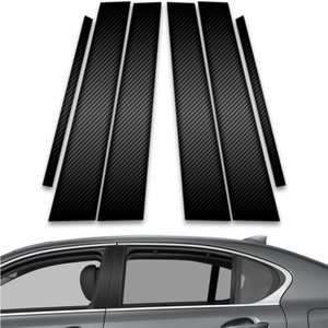 6pc Carbon Fiber Pillar Post Covers for 2012-2023 Lexus GS Series