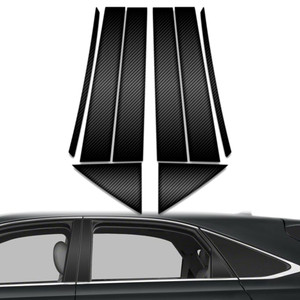 8pc Carbon Fiber Pillar Post Covers for 2010-2015 Lexus RX Series