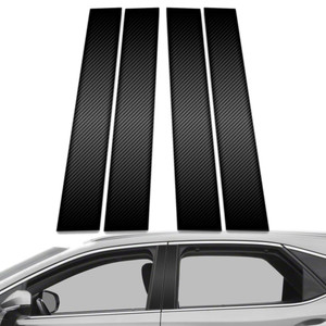4pc Carbon Fiber Pillar Post Covers for 2016-2023 Lexus RX Series
